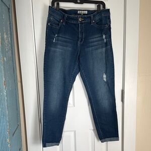 Royalty For Me Dark Blue Ankle Jeans size 16